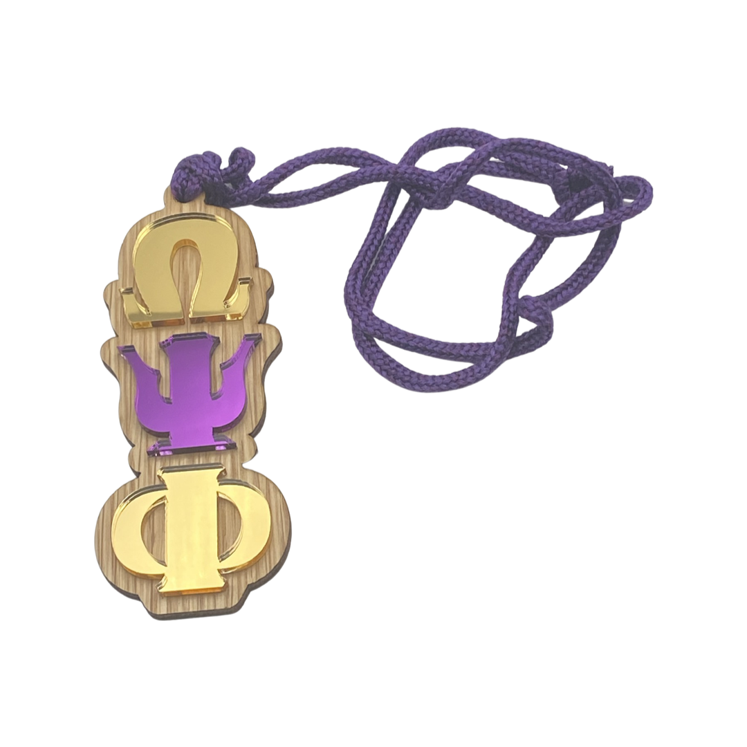 Omega Psi Phi Tiki Necklace Da Greek Spot