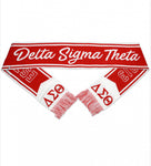 Delta Sigma Theta -  Scarf (Red/White)