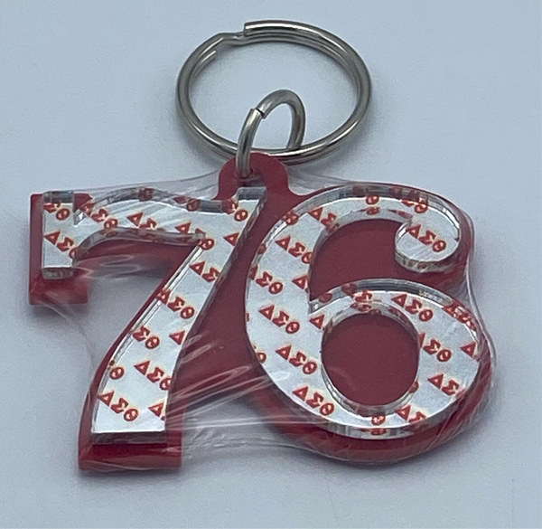 Delta Sigma Theta - Line Number Keychain #76