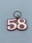 Delta Sigma Theta - Line Number Keychain #58