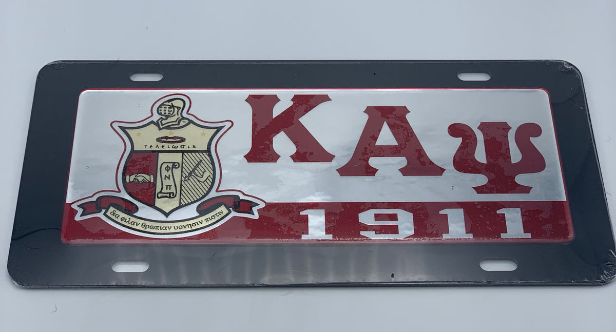 Kappa Alpha Psi - Black Acrylic License Plate – Da Greek Spot