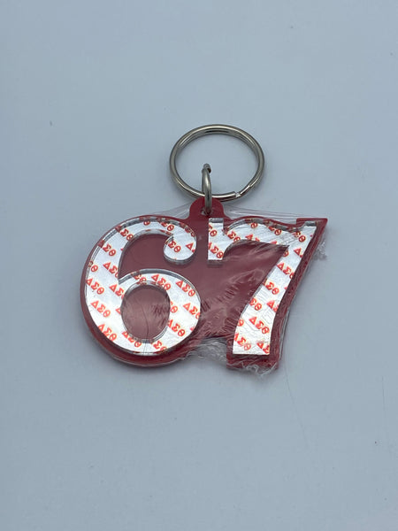 Delta Sigma Theta - Line Number Keychain #67