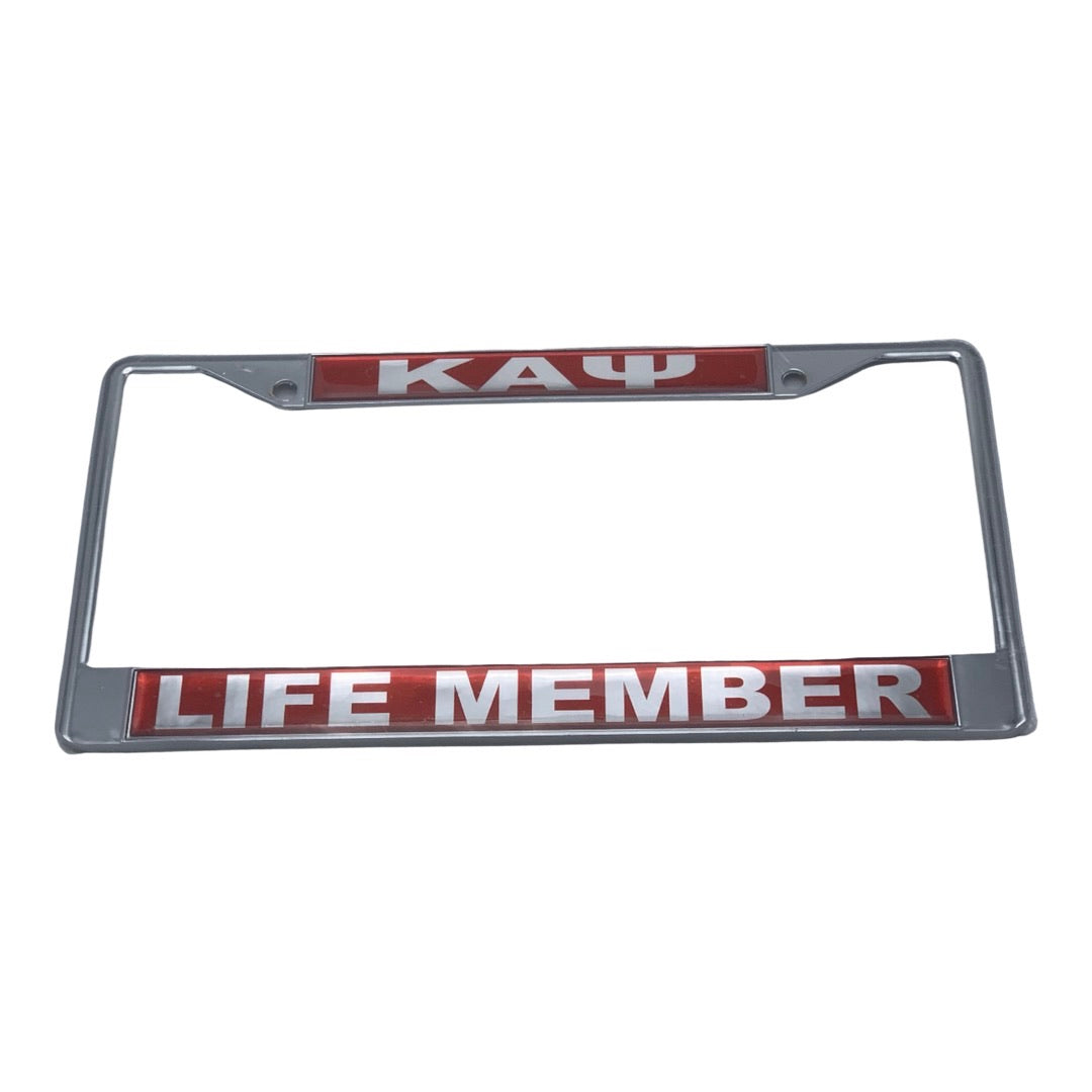 Kappa Alpha Psi Life Member License Plate Frame Da Greek Spot
