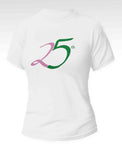 Alpha Kappa Alpha - 25th (Tee,White)