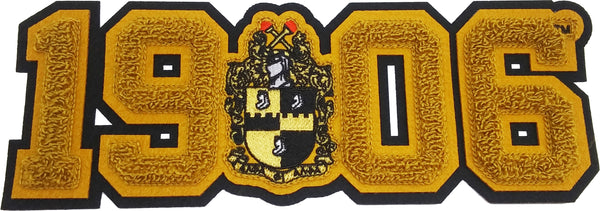 Alpha Phi Alpha -  11.75” Crest/Year Chenille (Sew on) Patch
