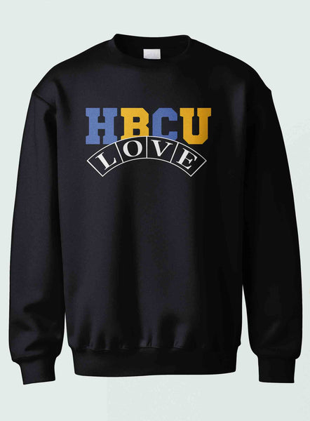 HBCU -“Love" (Crewneck ,[Blue/Gold] Black)