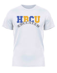 HBCU -“Educated" (Tee,[Blue/Gold] White)#2