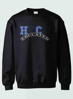 HBCU -“Educated" (Crewneck ,[Blue/Black] Black)