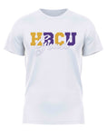 HBCU -“Grad" (Tee,[Purple/Gold] White)