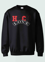 HBCU -“Love" (Crewneck ,[Red/Black] Black)