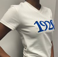 Zeta Phi Beta -1920 Embroidered (Soft Touch/White) Dagreekspot Original Collection