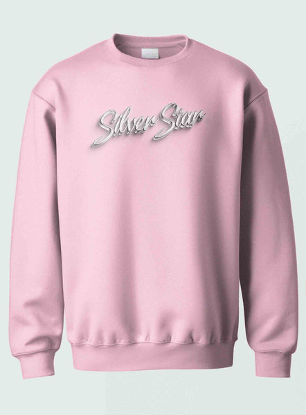 Alpha Kappa Alpha - “Silver Star” Crewneck Sweatshirt(Pink)