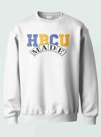 HBCU -“Made" (Crewneck ,[Blue/Gold] White)