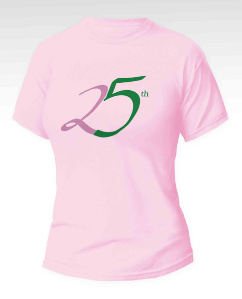 Alpha Kappa Alpha - 25th (Tee,Pink)