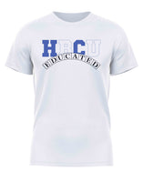 HBCU -“Educated" (Tee,[Blue/white] White)#2