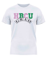 HBCU -“Grad" (Tee,[Pink/Green] White)#2