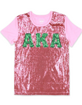 Alpha Kappa Alpha - Sequin Tee (2nd Edition/Pink)