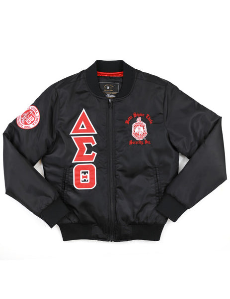 Delta Sigma Theta - Black Bomber Jacket (2nd addition)