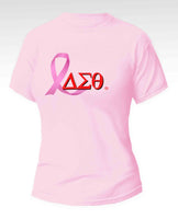 Delta Sigma Theta - “Breast Cancer Awareness" (Tee,Pink/Red)