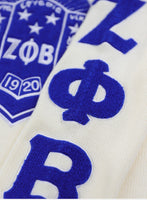 Zeta Phi Beta - VNeck Sweater (Ivory)