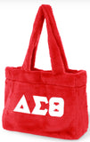 Delta Sigma Theta - Faux Fur Bag (Red)