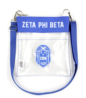 Zeta Phi Beta - Clear Cross Body (Blue)