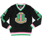 Alpha Kappa Alpha - VNeck Sweater (Black)