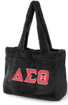 Delta Sigma Theta - Faux Fur Bag (Black)