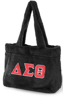 Delta Sigma Theta - Faux Fur Bag (Black)