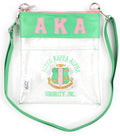Alpha Kappa Alpha- Clear Cross Body (Pink)
