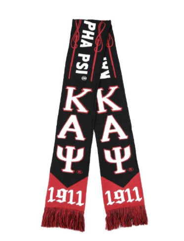 Kappa Alpha Psi - Scarf (Black/Red/White)