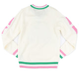 Alpha Kappa Alpha - VNeck Sweater (Ivory)