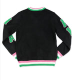 Alpha Kappa Alpha - VNeck Sweater (Black)