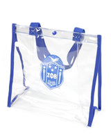 Zeta Phi Beta - Clear Tote (Blue)