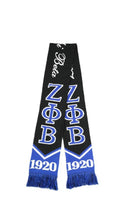 Zeta Phi Beta - Scarf (Black/Blue/White)