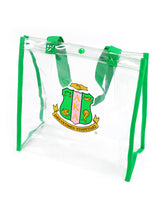 Alpha Kappa Alpha- Clear Tote (Green)