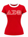Delta Sigma Theta - Ringer Tee (Red)