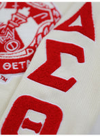 Delta Sigma Theta - VNeck Sweater (Ivory)