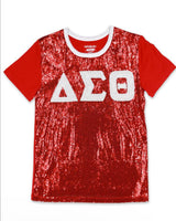 Delta Sigma Theta - Sequin Tee (2nd Edition/Red)