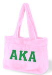 Alpha Kappa Alpha - Faux Fur Bag (Pink)