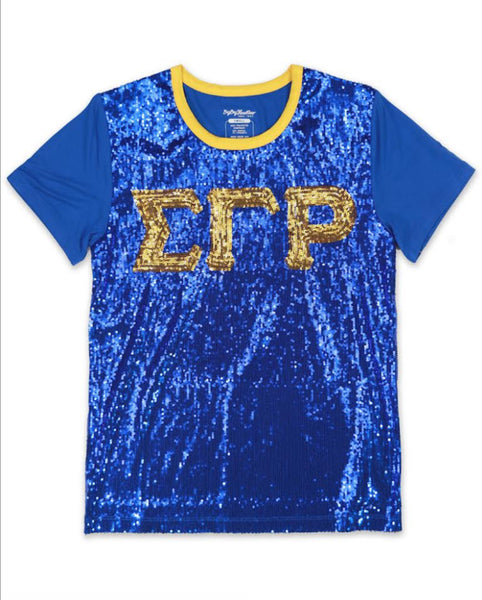 Sigma Gamma Rho - Sequin Tee (2nd Edition/Blue)