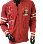 Kappa Alpha Psi -Chenille Sweater Cardigan (Red)