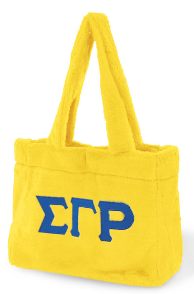 Sigma Gamma Rho - Faux Fur Bag (Gold)