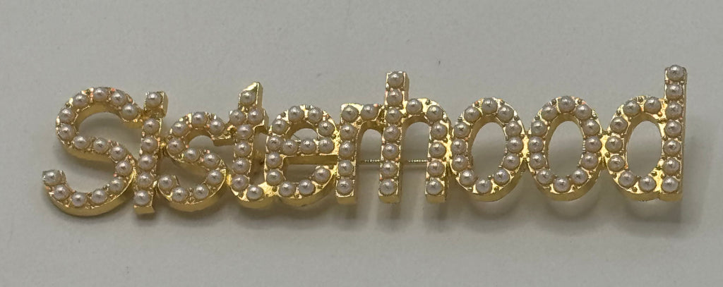 Sisterhood - 4” Pearl Brooch