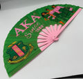 Alpha Kappa Alpha - Clack Hand Fan (Green w/Since 1908)