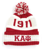 Kappa Alpha Psi - Beanie Hat w/PomPom (Red) (2)