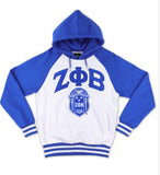 Zeta Phi Beta -  Two Tone Chenille Hoodie