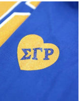 Sigma Gamma Rho -1922 Long Sleeve Tee w/ Heart(Blue)