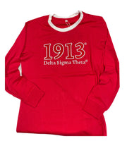 Delta Sigma Theta - 1913 Cotton Long Sleeve Tee (Embroidered)
