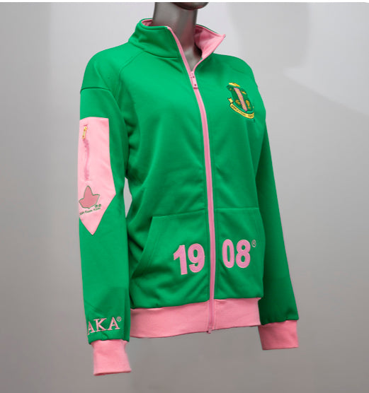 Alpha Kappa Alpha - Elite Track Jacket (Green)